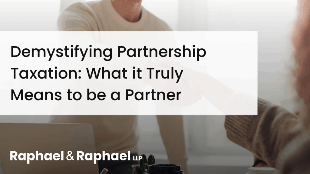 Demystifying Partnership Taxation: What it Truly Means to be a Partner