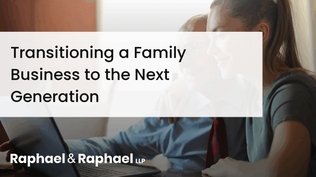 Transitioning a Family Business to the Next Generation