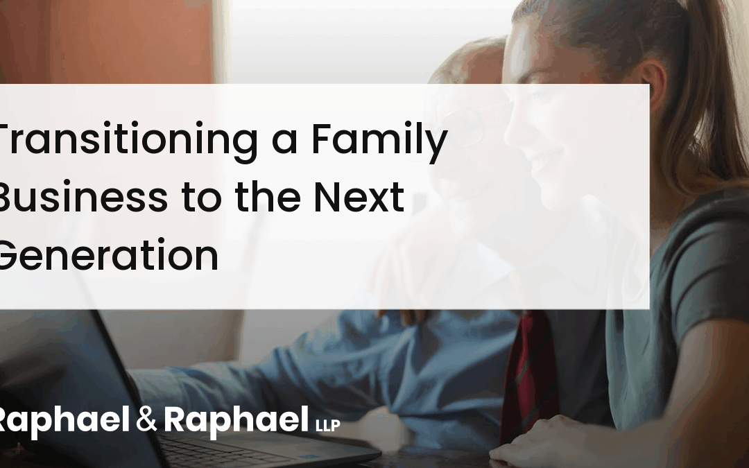 Transitioning a Family Business to the Next Generation