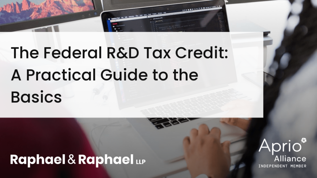 The Federal R&D Tax Credit: A Practical Guide to the Basics